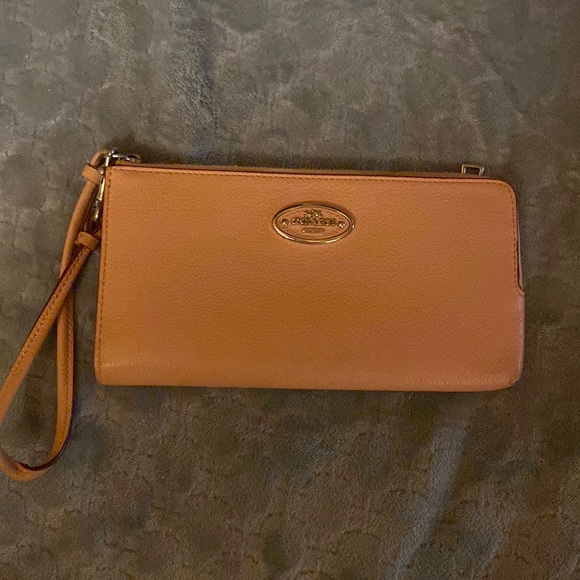 Vintage coach wallet with strap. Lots of packets. Love this wallet. - Picture 1 of 7
